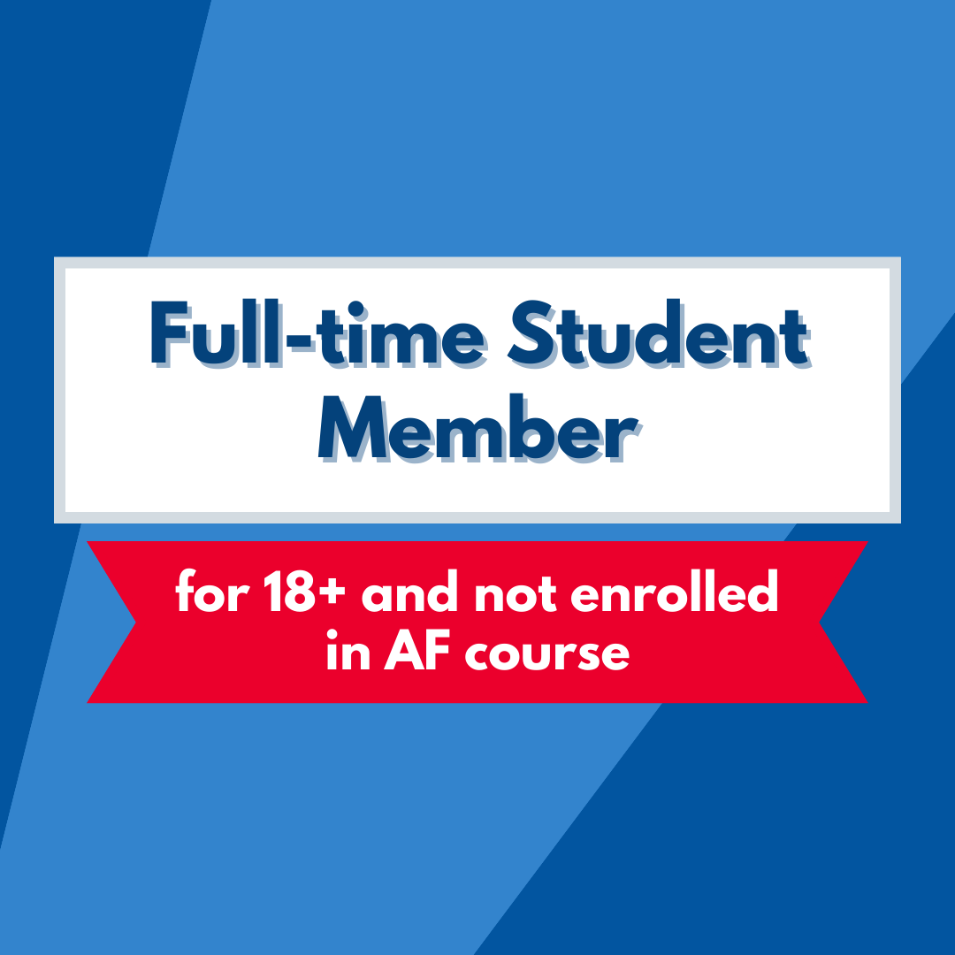 Full-time student Member (for 18+ and not enrolled in AF course  只適用於十八歲及非報讀課程人仕)