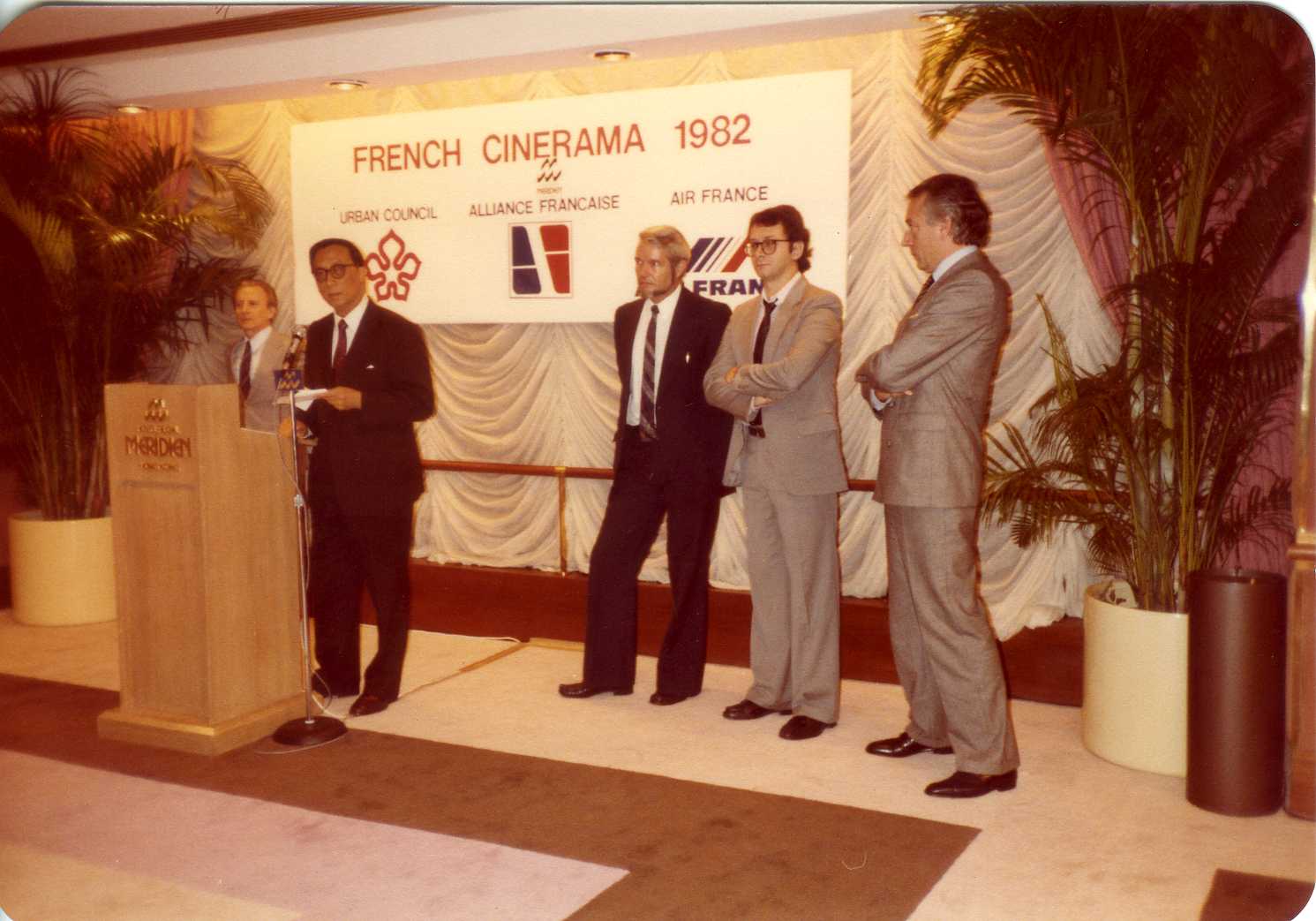 In the picture: Opening of the HKFFF 1982 edition. Creation of the Hong Kong French Film Festival in 1972.   				The first edition of a successful event.